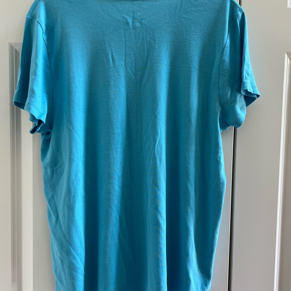 J. Jill Teal Crew-Neck Shirttail Tee - Size XL - Picture 6 of 9